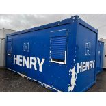 20ft Site Welfare Office Contents of cabin included Lighting, heating and power installed delivery