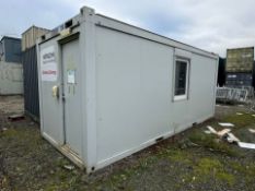 20ft Security Entrance turnstile cabin based on CTX Containex cabin Security Solutions triple