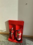 Set of Co2 Fire Extinguisher & Foam Fire Extinguisher On Stand *No Reserve* Please note you are