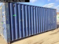 One Trip 20ft Shipping Container 2021 Build RAL 5013 Colour (Blue) 12 Air Vents Lock Box Fitted Seal