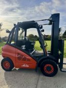 Linde H40d Diesel Forklift, 4125 Hours, 5.3m Triple Mast With Side Shift half cab recent new t