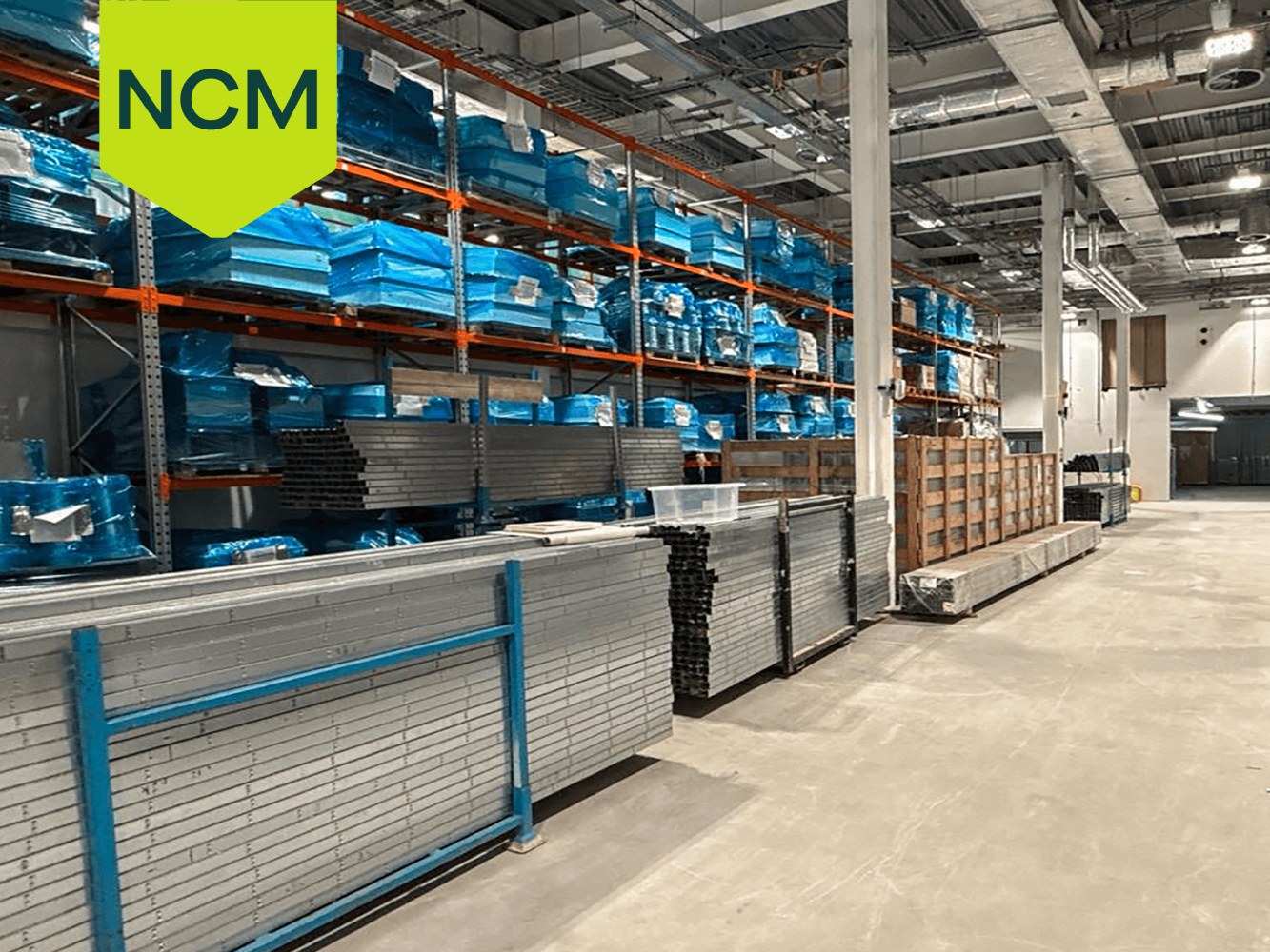 Excess Materials From New Factory Incl. Building Materials, HVAC & Ductwork, Laboratory Pipework, Electronic Controls, Racking, White Goods