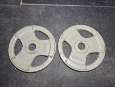 Pair Of 15kg Metal Body Power Plates - No Reserve