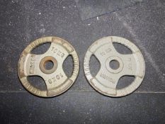 Pair Of 10kg Metal Body Power Plates - No Reserve