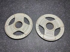 Pair Of 2.5kg Metal Body Power Plates - No Reserve