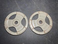 Pair Of 20kg Metal Body Power Plates - No Reserve