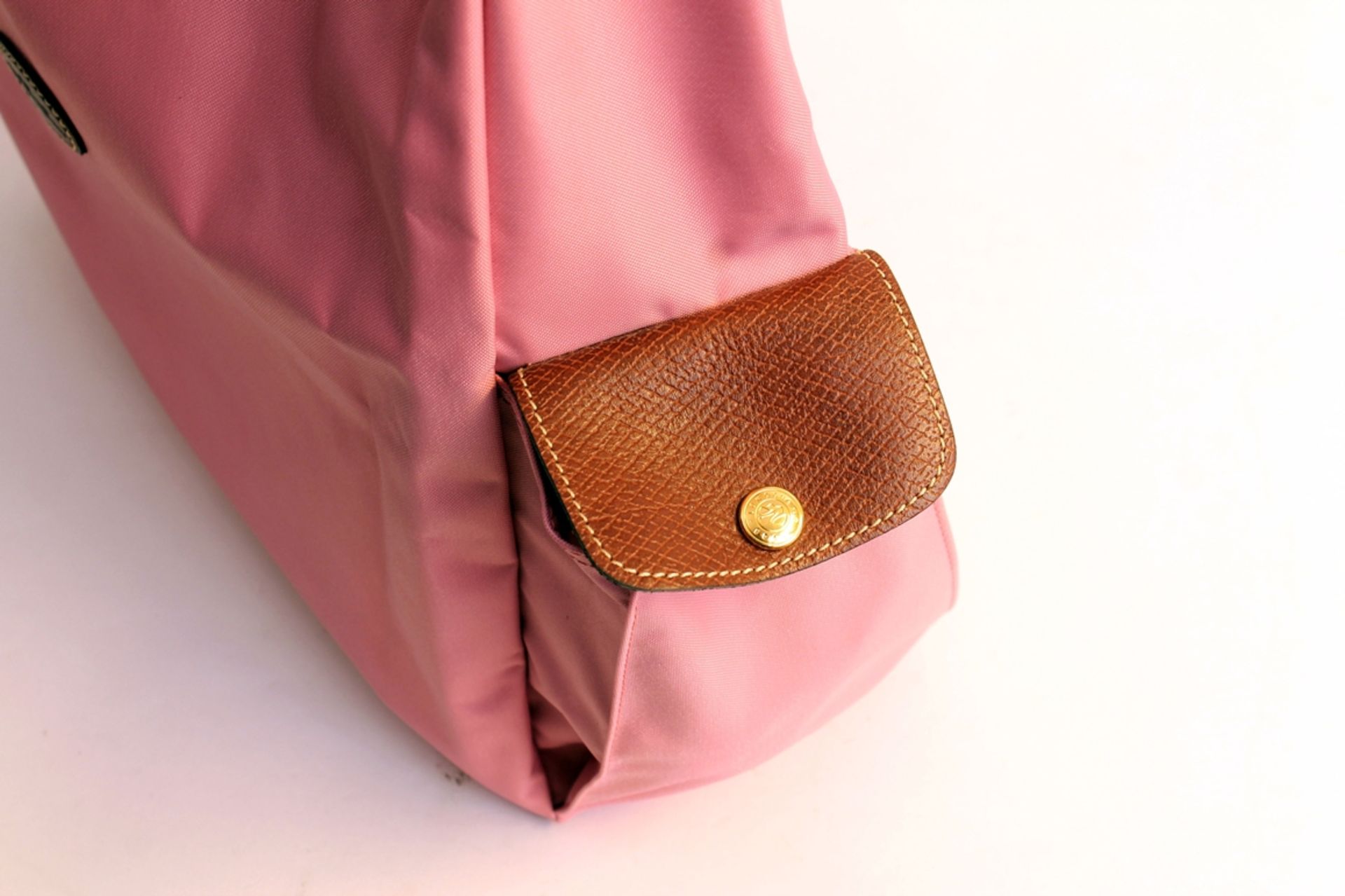 "Longchamp" Hobo-Bag "Pliage". Synthetik - (Hand-) Tasche in Pink, ca. 30 x 35 cm (ohne Henkel, sch - Bild 6 aus 7