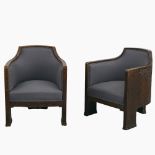 Zwei Art Déco Armlehnsessel - Schweden um 1930 Otto Leonard Wretling