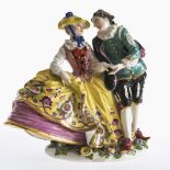 Figurengruppe "Spanisches Liebespaar" - Deutschland spätes 19./ Anfang 20. Jh.