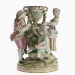 Figurengruppe Gärtner mit Vase - Meissen letztes Drittel 18. Jh., Michel Victor Acier und Carl Schön