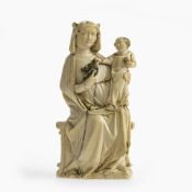 Maria mit Kind und Stieglitz - Ile de France, Anfang 14. Jh.