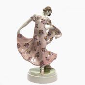 Tänzerin - Friedrich Goldscheider, Wien, Entwurf Helmut Lindner, 1913/14