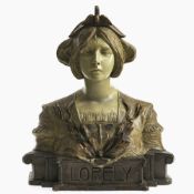 "Loreley", Friedrich Goldscheider, Wien, Entwurf Simon, um 1900