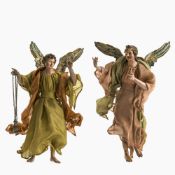 Zwei Krippenengel - Süditalien, Anfang 19. Jh.