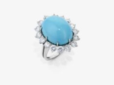 Ring mit Türkisen und Brillanten