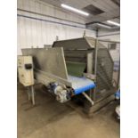 Box tipper with cross conveyor