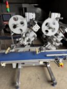 Double labelling machine