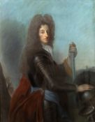 Brustbild des Kurfürst Maximilian II. Emanuel von Bayern nach einem Pastell von Joseph Vivien in der