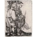 After Hans Sebald Beham, St Bartholomew and St Matthias