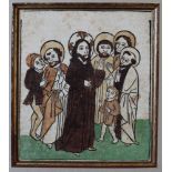 German, 15thC. - Christ blessing a little child.