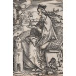 Hans Baldung Grien (1484-1545) - St. Barbara - First state