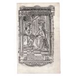 Wood or iron cut: annunciation, 16th century