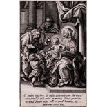 Anthony Wierix - Saint Family with a Pear