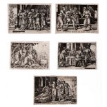 After Georg Pencz, 5 engravings Story of Tobias