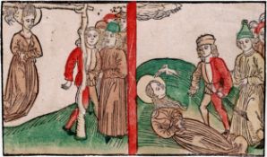 Legenda Aurea - Martyrdom of S.Pelagia, S.Cecilia - Koberger 1488