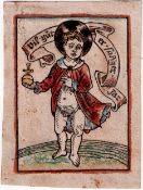 Master of the Housebook, Reuwich - Christ Child with Orb - New Years Wish- RRRR