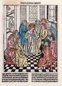 Master of Delft (1480-1498 Act) - Judas leaves Christ with apostles