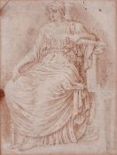 Circle of Frans Floris - Enthroned Roma - 16th.Century