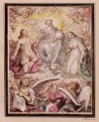Johann Rottenhammer - Holy Trinity with Virgin and Angels