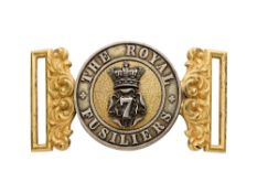 A WAISTBELT CLASP OF THE 7TH ROYAL FUSILIERS