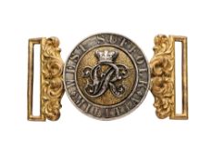 A WAISTBELT CLASP OF THE WEST SUFFOLK MILITIA