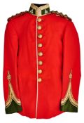 AN EDWARDIAN OFFICER'S FULL DRESS TUNIC OF THE DORSET REGIMENT