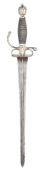 A CONTINENTAL SILVER-HILTED SMALL-SWORD, MID-18TH CENTURY, POSSIBLY DUTCH