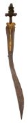 A RARE SOUTH INDIAN SWORD (KOPIS), PROBABLY 15TH CENTURY, THAVANJOUR, TAMIL NADU