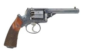 A .310 CONTINENTAL PERCUSSION SELF-COCKING FIVE-SHOT REVOLVER OF ADAMS PATENT TYPE,