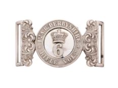 A WAISTBELT CLASP OF THE 6TH 1ST A.B. DERBYSHIRE RIFLE VOLUNTEERS