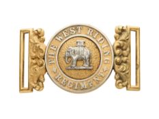 AN OFFICER'S WAISTBELT CLASP OF THE WEST RIDING REGIMENT