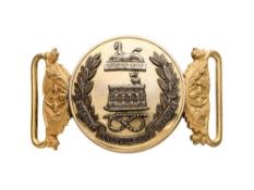 A WAISTBELT CLASP OF THE SOUTH STAFFORDSHIRE REGIMENT