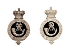 TWO OFFICER'S PLATES OF THE ROYAL MIDDLESEX RIFLES