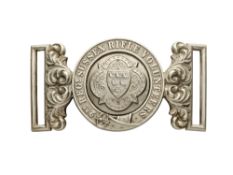 A WAISTBELT CLASP OF THE 2ND SUSSEX RIFLE VOLUNTEERS