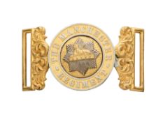 AN OFFICER'S WAISTBELT CLASP OF THE MANCHESTER REGIMENT
