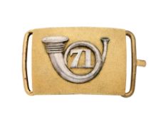 AN OFFICER'S WAISTBELT PLATE OF THE HIGHLAND LIGHT INFANTRY