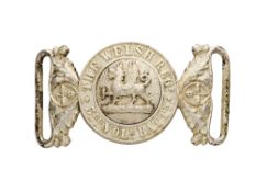 A WAISTBELT CLASP OF THE 3RD VOLUNTEER BATTALION ROYAL WELSH REGIMENT