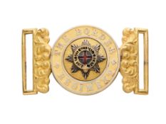 AN OFFICER'S WAISTBELT CLASP OF THE BORDER REGIMENT