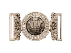 A WAISTBELT CLASP OF THE ROYAL CHESHIRE MILITIA
