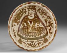 AN ABBASID LUSTRE POTTERY BOWL, PERSIA, 12TH CENTURY